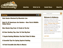 Tablet Screenshot of outdoorzy.com